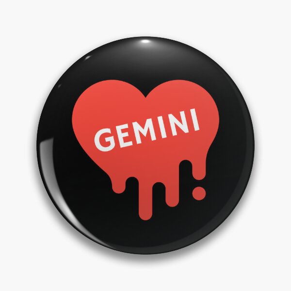 Item preview, Gemini Bleeding Red Heart designed and sold by Hellofriendco.