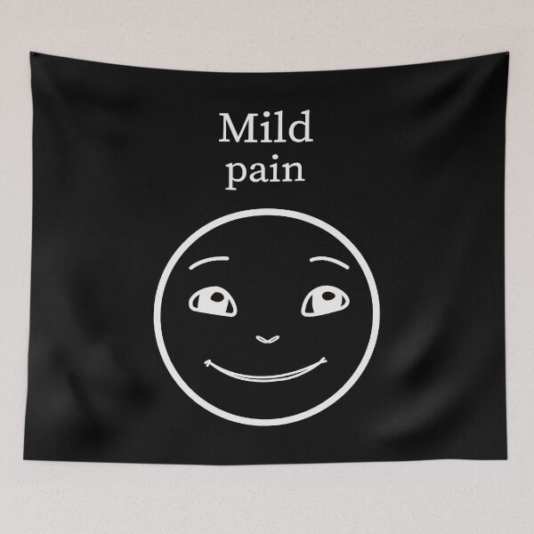 Item preview, Mild Pain - White - on Black designed and sold by Rzera-.