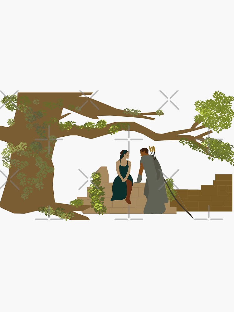 "Arondir and Bronwyn The Rings of Power LOTR" Sticker for Sale by