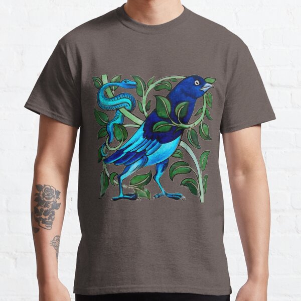 Magpie and Viper artwork from Fantastic Birds and Beasts series - William De Morgan Classic T-Shirt