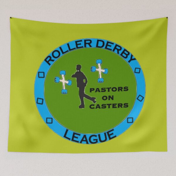 Item preview, Pastors On Casters Roller Derby League Logo designed and sold by VictorIos.