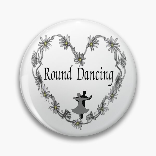 Item preview, Round Dancing Flower Heart designed and sold by Square Dancing Gifts & Merchandise.