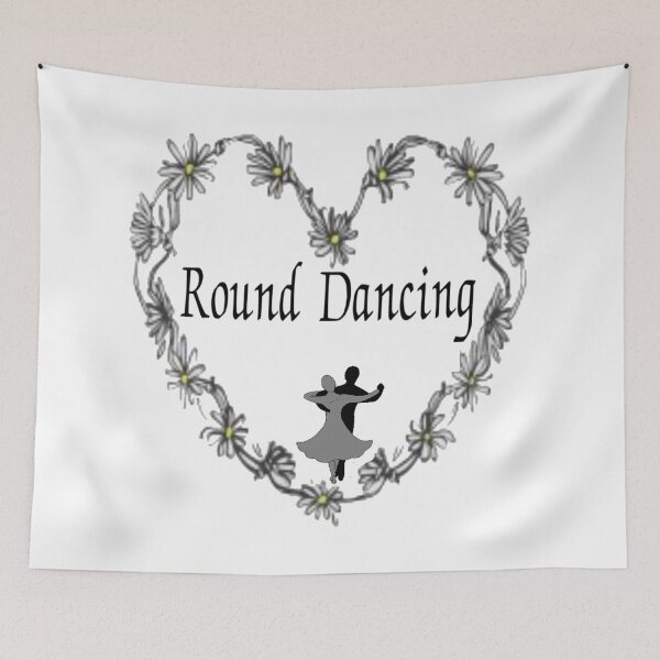 Item preview, Round Dancing Flower Heart designed and sold by Square Dancing Gifts & Merchandise.