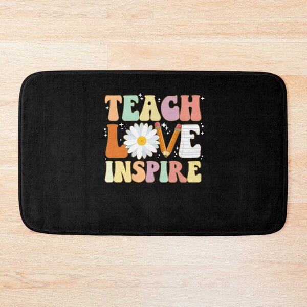 Item preview, Teach Love Inspire school funny colorful cute team designed and sold by beckadamr.
