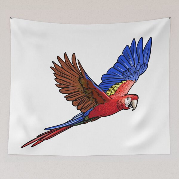 Item preview, macaw illustration designed and sold by Pulunperez.