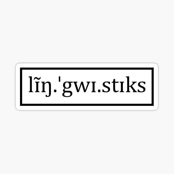 Linguistics in IPA Sticker