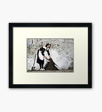 sweep it under the carpet Framed Print
