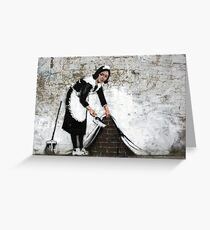 sweep it under the carpet Greeting Card