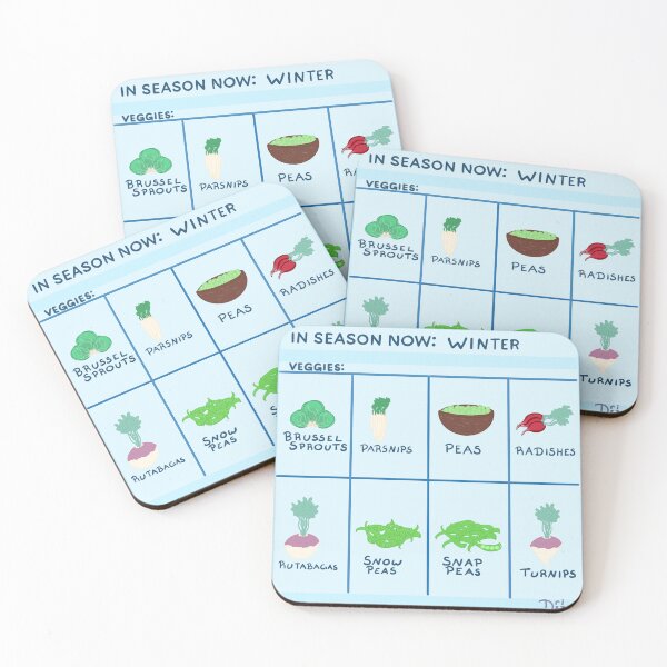 Item preview, Vegetables that are in season Winter designed and sold by Drizzleonrice.