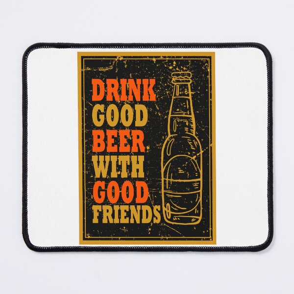 Item preview, good beer with good friends designed and sold by Cartoonivacloth.
