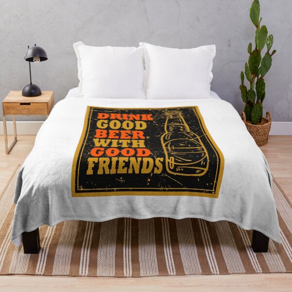 Item preview, good beer with good friends designed and sold by Cartoonivacloth.