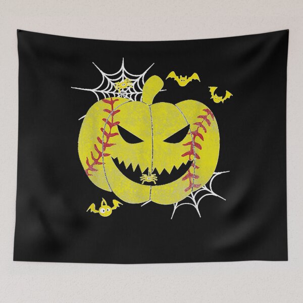 Item preview, Funny Halloween Softball Player Scary Pumpkin Spider Girls Classic   designed and sold by Ralphhoades.