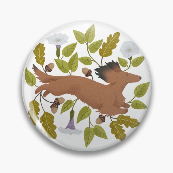 Item preview, Datura Dachshund designed and sold by Spinyflowerart.