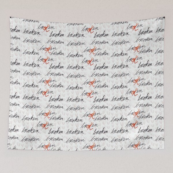 Item preview, Broken Red on Orange  designed and sold by Rivermuddess.