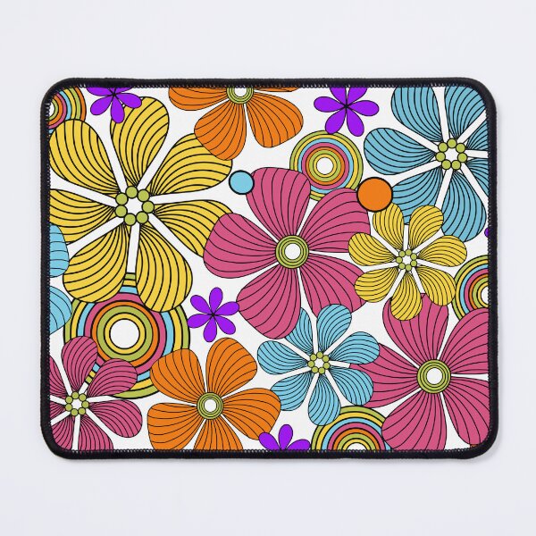 Item preview, Bright Colorful 60s Flower power Bohemian art designed and sold by Alondra.
