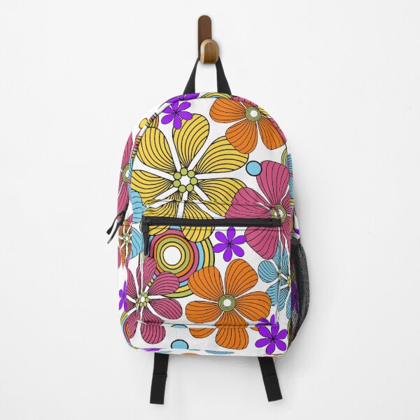 Item preview, Bright Colorful 60s Flower power Bohemian art designed and sold by Alondra.