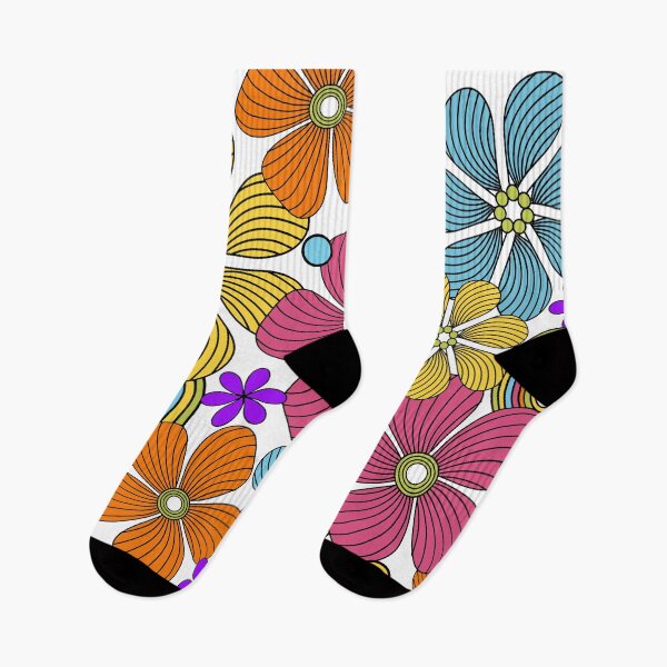 Item preview, Bright Colorful 60s Flower power Bohemian art designed and sold by Alondra.
