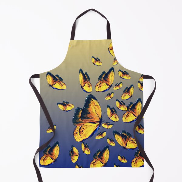 Item preview, Gold Butterflies with Gradient Background designed and sold by atroffire.