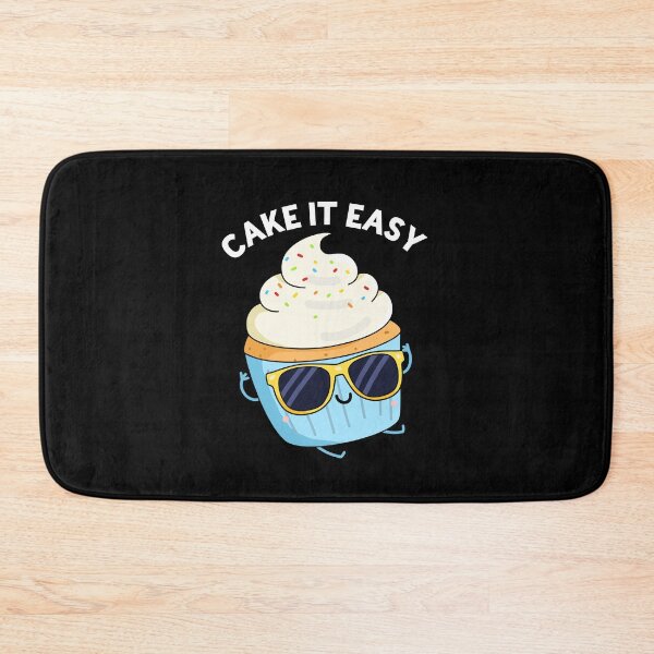 Item preview, Cake It Easy Funny Cupcake Puns (Dark BG) designed and sold by punnybone.