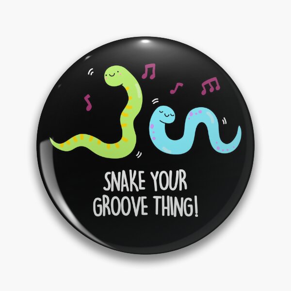 Item preview, Snake Your Groove Thing Funny Disco Worm Puns (Dark BG) designed and sold by punnybone.