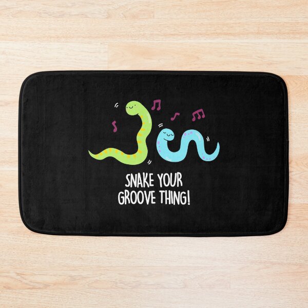 Item preview, Snake Your Groove Thing Funny Disco Worm Puns (Dark BG) designed and sold by punnybone.
