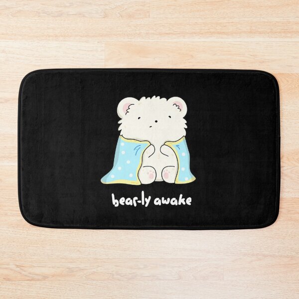 Item preview, Bearly Awake Funny Sleepy Bear Puns (Dark BG) designed and sold by punnybone.