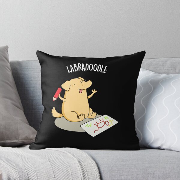 Item preview, Labradoodle Funny Labrador Dog Puns (Dark BG) designed and sold by punnybone.