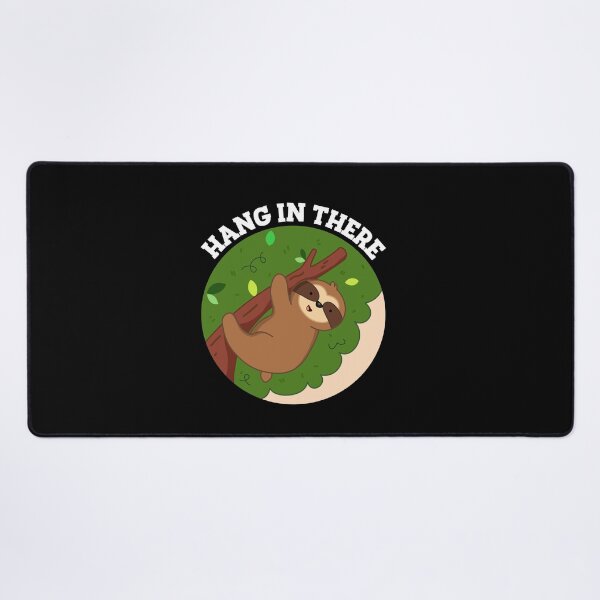 Item preview, Hang In There Funny Sloth Puns (Dark BG) designed and sold by punnybone.