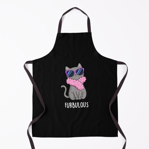 Item preview, Furbulous Funny Elegant Cat Puns (Dark BG) designed and sold by punnybone.