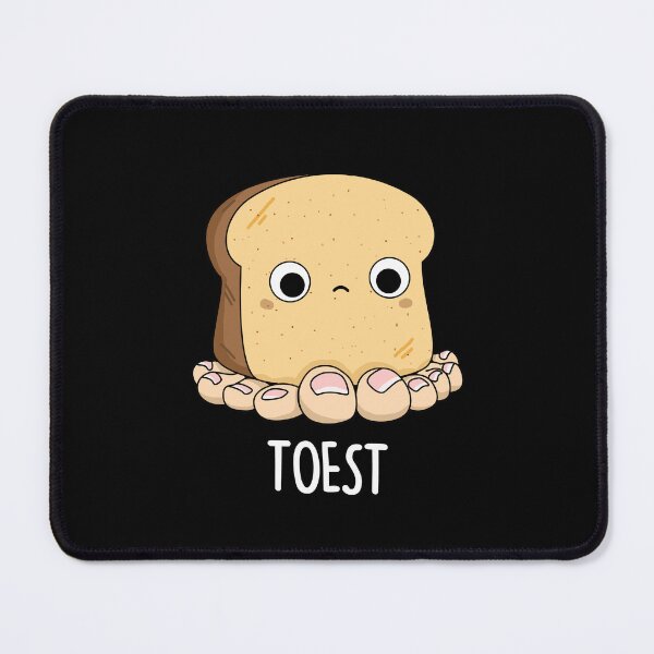 Item preview, Toest with Toes Funny Toast Puns (Dark BG) designed and sold by punnybone.