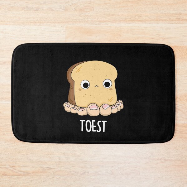 Item preview, Toest with Toes Funny Toast Puns (Dark BG) designed and sold by punnybone.