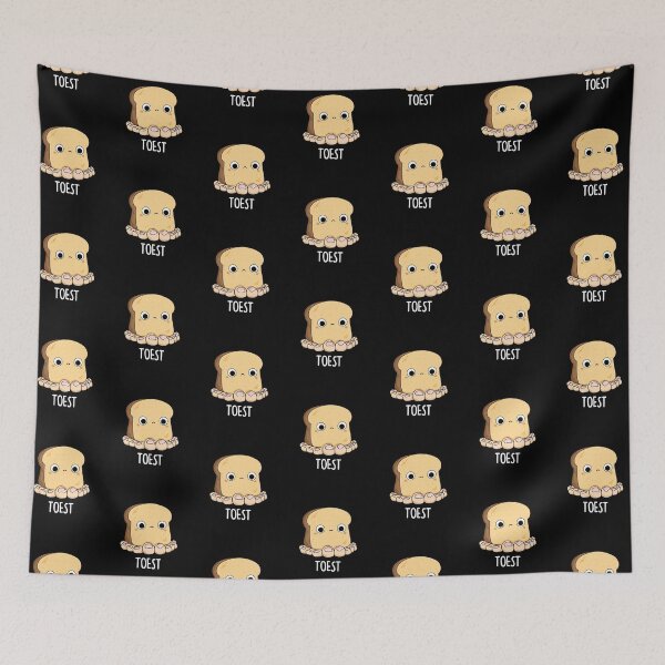 Item preview, Toest with Toes Funny Toast Puns (Dark BG) designed and sold by punnybone.