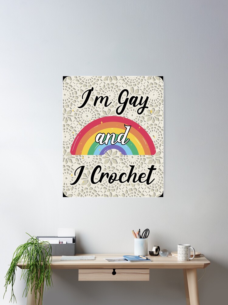 I'm Gay And I Crochet Craft Enthusiast Cursive Artful Weekender Tote Bag by  Artfulnotebook - Pixels