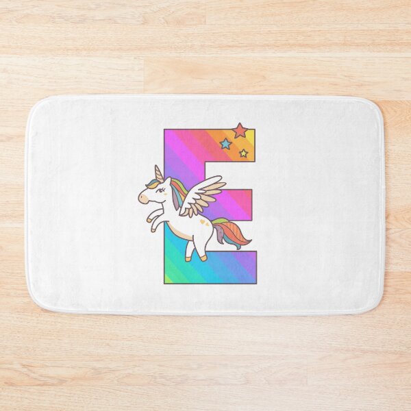 Item preview, Unicorn Monogram Letter E Initial Cute Birthday Gift designed and sold by Delightfully Cynical.