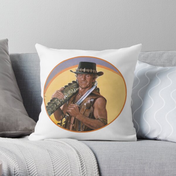 Crocodile Dundee Throw Pillow