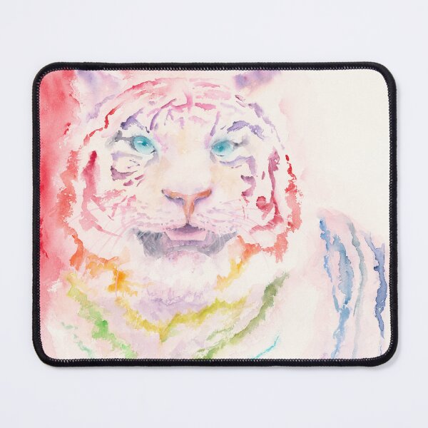 Item preview, Rainbow Tiger Watercolor Painting designed and sold by Valerie Englehart.
