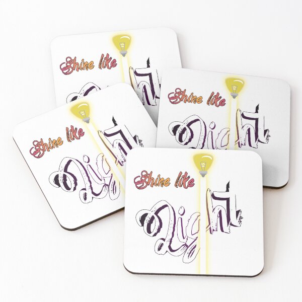 Item preview, Shine like light motivational t shirt designed and sold by Selvadesigns.