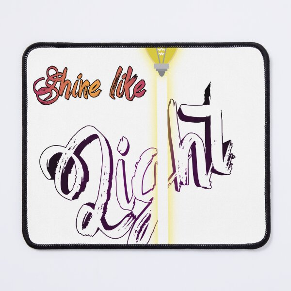 Item preview, Shine like light motivational t shirt designed and sold by Selvadesigns.