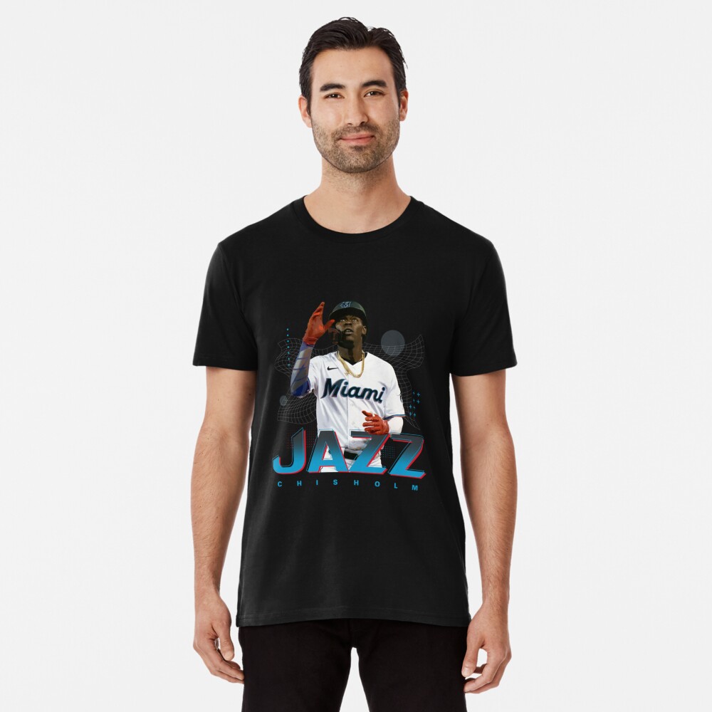  Jazz Chisholm Jr. 3/4 Sleeve T-Shirt (Baseball Tee, X