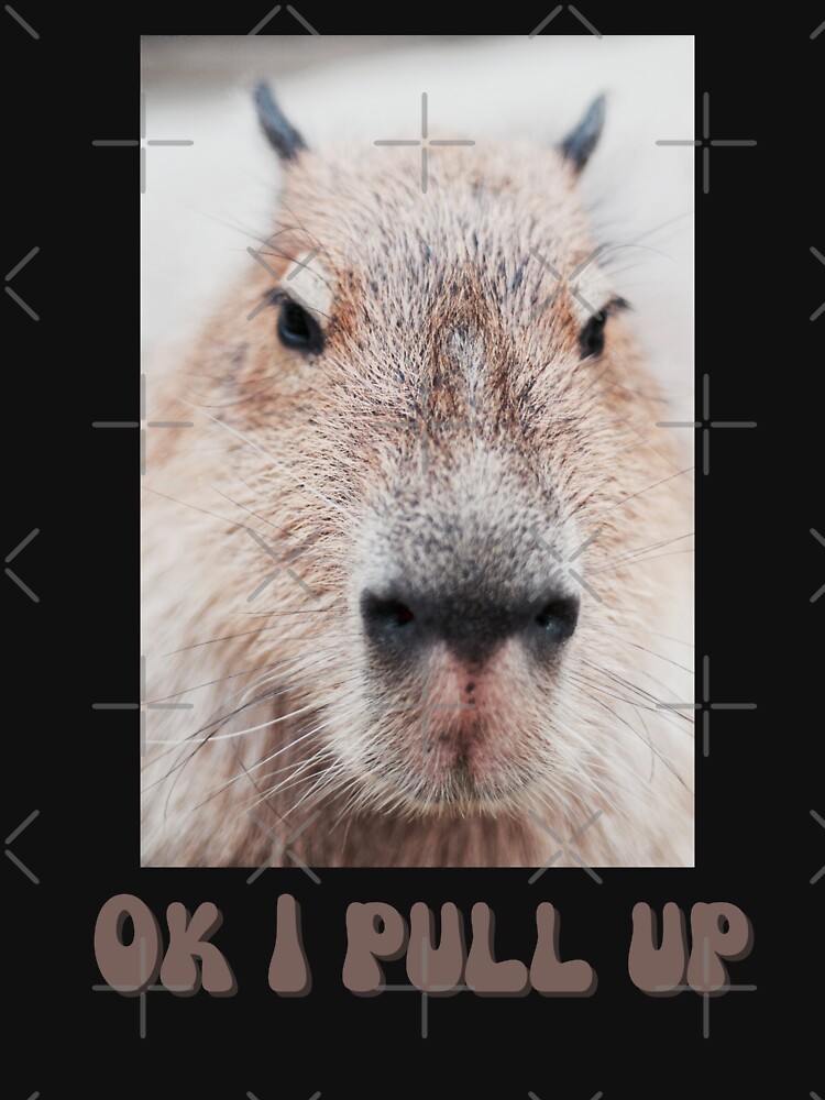 Ok I Pull Up Meme Giant Capybara Capzilla Funny Retro Backpack for Sale by  grex2908