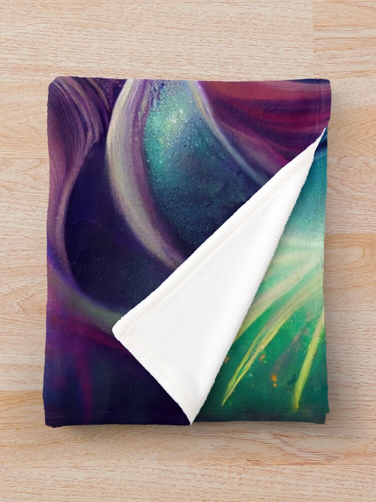 Imagen 3 de 6, Manta con la obra Faerie Dust, diseñada y vendida por ThinkFunDesign.
