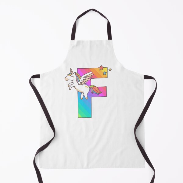Item preview, Unicorn Monogram Letter F Initial Cute Birthday Gift designed and sold by Delightfully Cynical.
