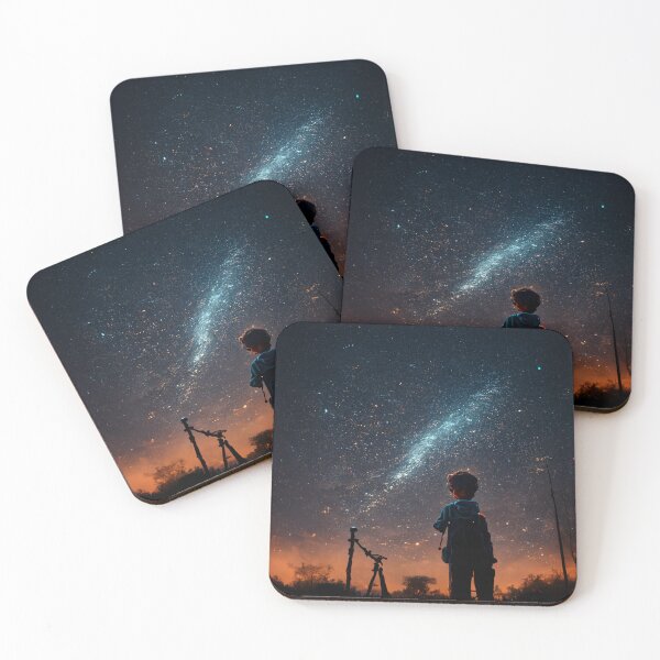 Item preview, a boy standing starring into the milkyway designed and sold by ElMafioso1000.