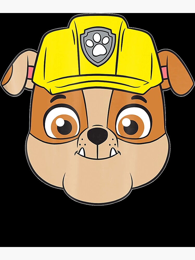 "PAW Patrol RUBBLE Face Classic " Poster for Sale by ShermaVera | Redbubble