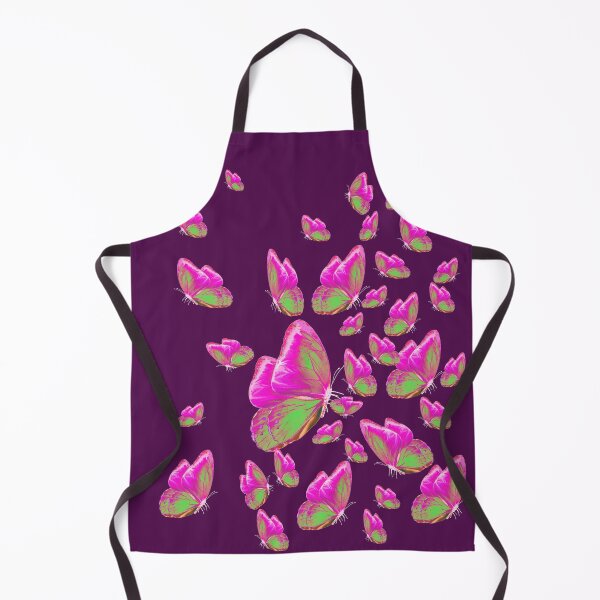 Item preview, Green and Pink Butterflies with Purple Background designed and sold by atroffire.