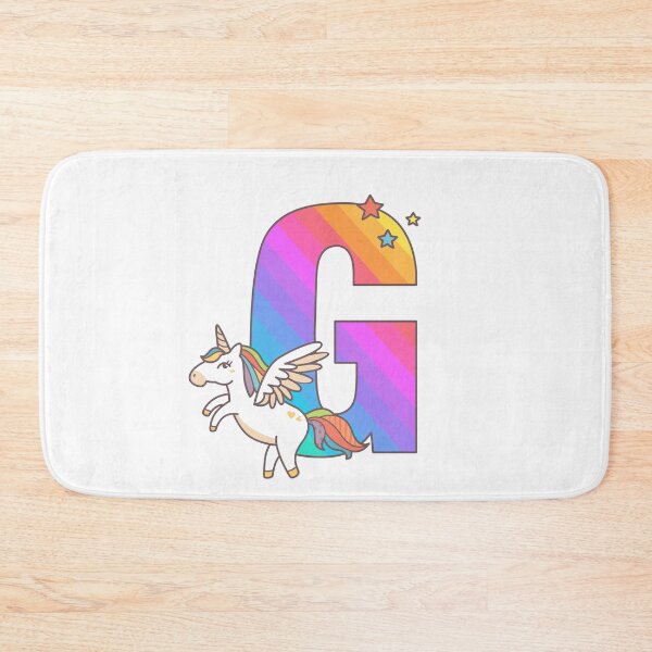 Item preview, Unicorn Monogram Letter G Initial Cute Birthday Gift designed and sold by Delightfully Cynical.