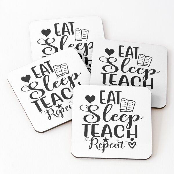 Item preview, EAT SLEEP TEACH REPEAT  designed and sold by sweary12.