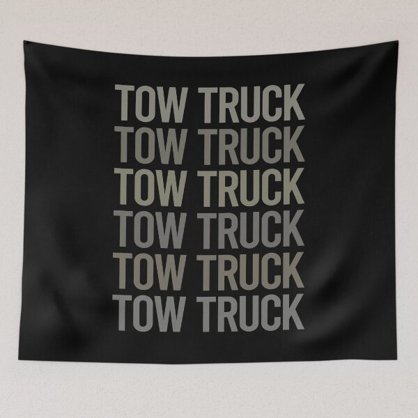 Item preview, Gray Text Art Tow Truck Trucks designed and sold by StoreCalamity.