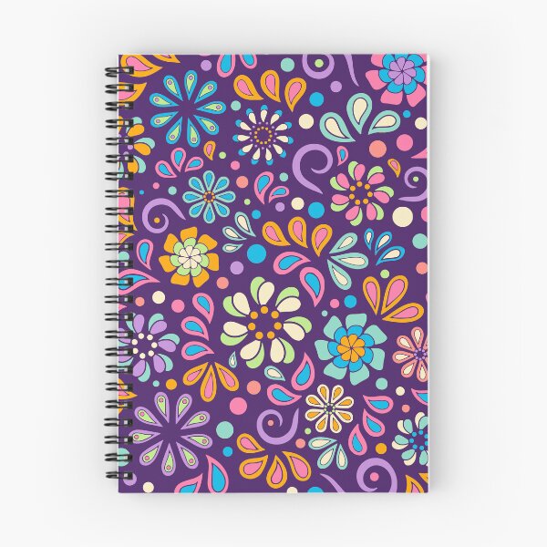 Item preview, Retro Paisley Flower Power Bohemian Hand Drawn Art designed and sold by Alondra.