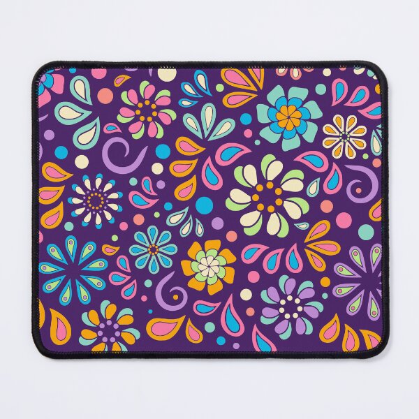 Item preview, Retro Paisley Flower Power Bohemian Hand Drawn Art designed and sold by Alondra.